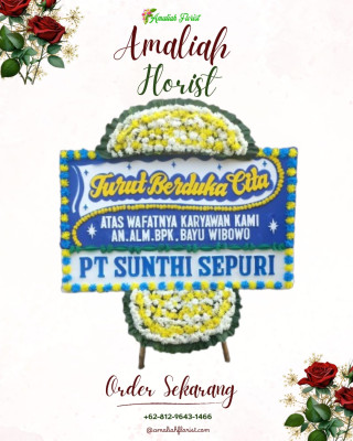 Papan Bunga Duka di Montong Gamang